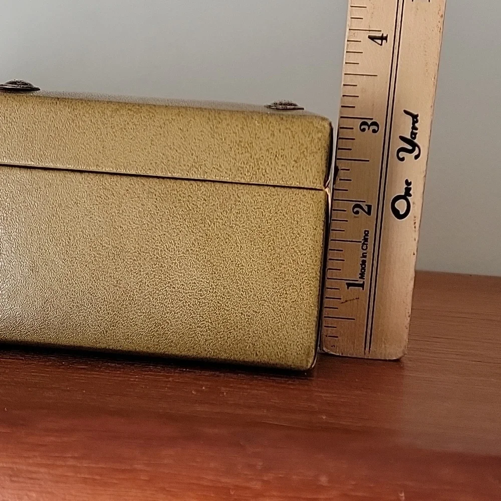 Vintage Swank Philippe Jewelry Box Mid Century 2 Tiered 1950